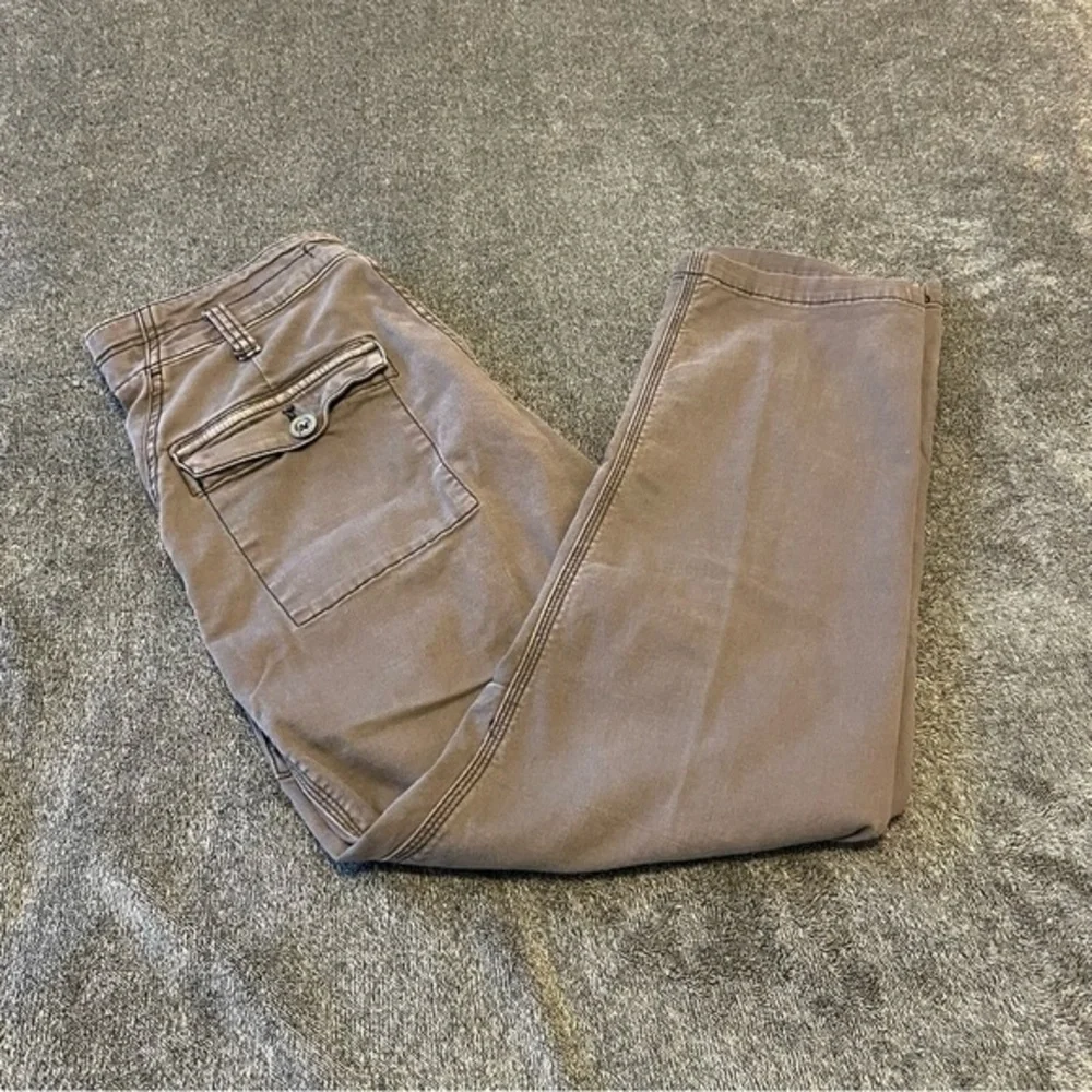 Anthropologie The Wanderer High-Rise Cargo Pants Grey Size 31 - Picture 4 of 14
